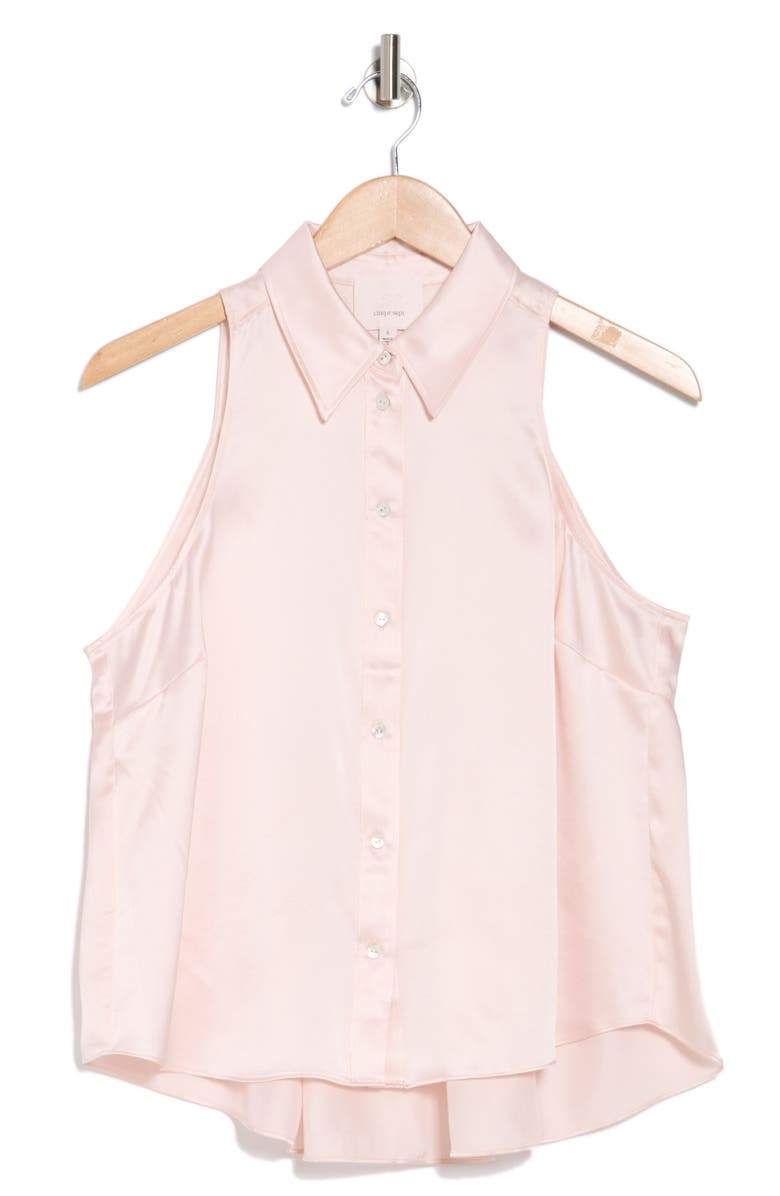 Cinq à Sept Theodora Silk Button-Up Shirt, Alternate, color, 