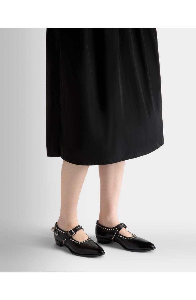 Bally Glendale Mary-Jane in Leather with Studs, Alternate, color, Black