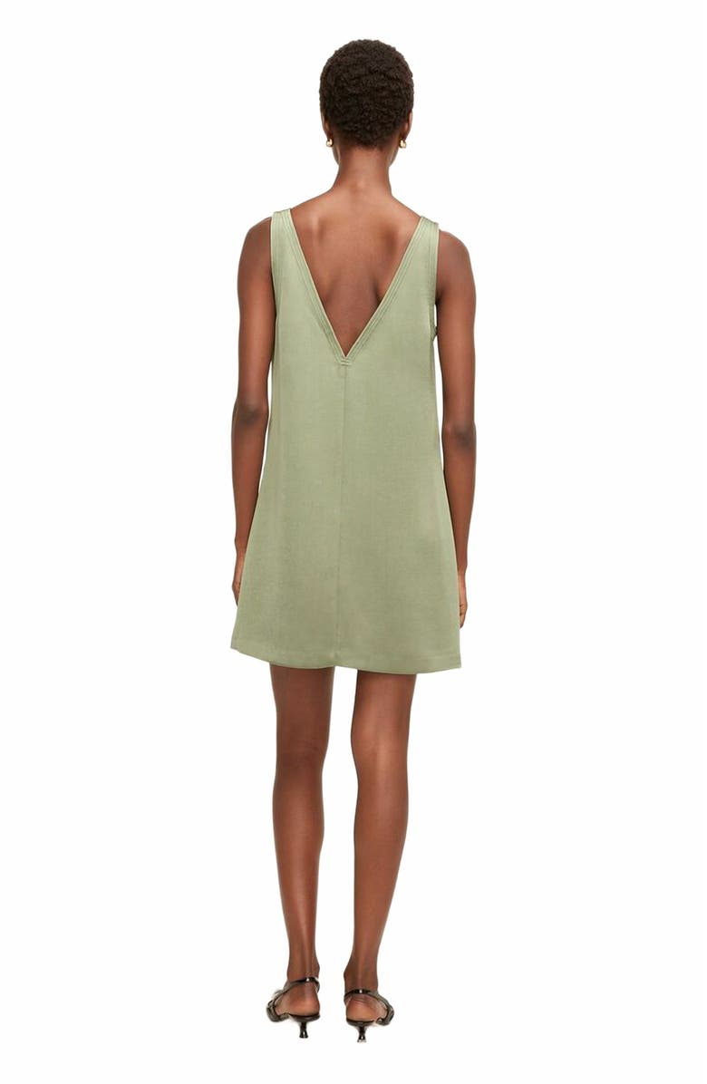 Rebecca Taylor Heavy Satin Shift Dress, Alternate, color, Foliage