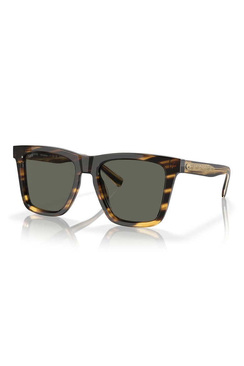 Keramas 54mm Polarized Square Sunglasses, Alternate, color, TORTOISE/ GRAY 580G