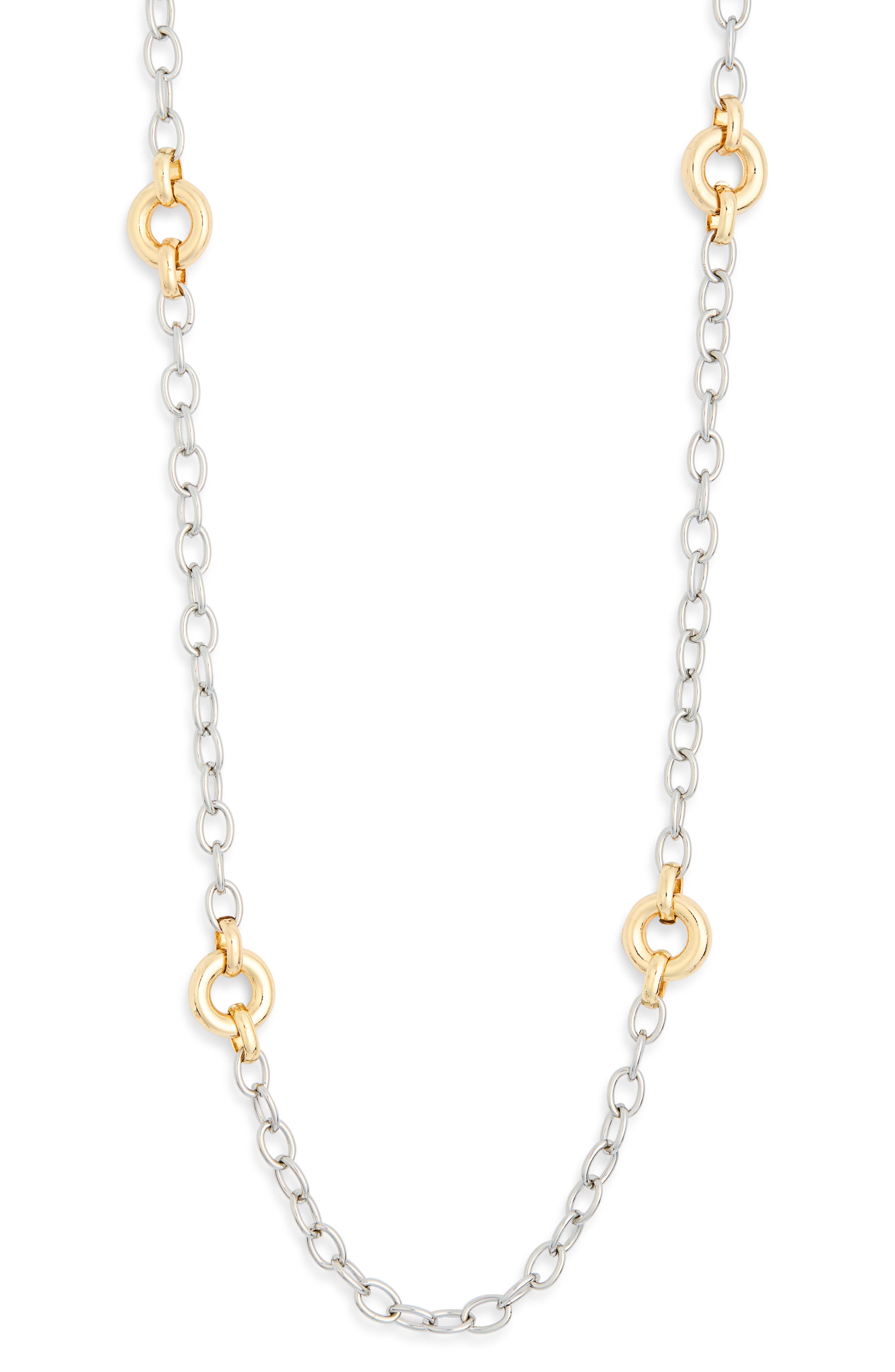 NORDSTROM RACK Station Chain Long Necklace