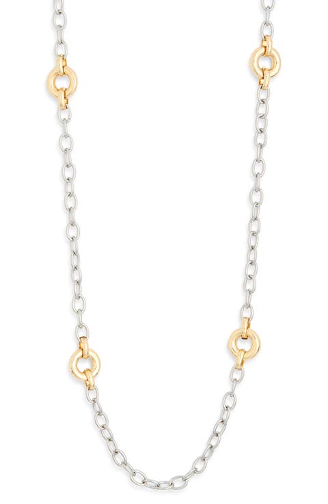 Station Chain Long Necklace
