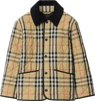 Burberry Check Quilted Nylon Barn Jacket