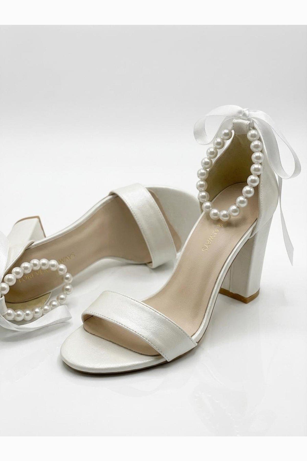 Althea Pearl Ankle Strap Block Heel Sandal, Alternate, color, Ivory