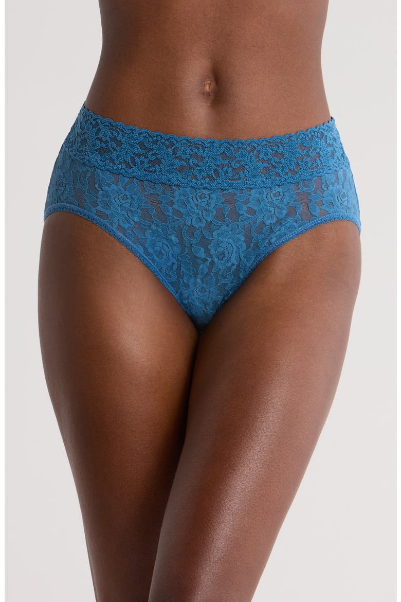 Signature Lace French Briefs, Main, color, STORM CLOUD BLUE