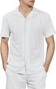 7 Diamonds Ponce Terry Cloth Camp Shirt