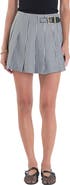 English Factory Gingham Check Pleated Skort