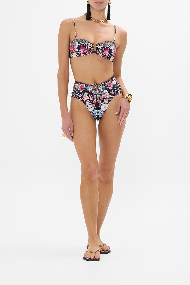Bandeau With U Ring Front Midnight In Monserrate, Main, color, Midnight In Monserrate