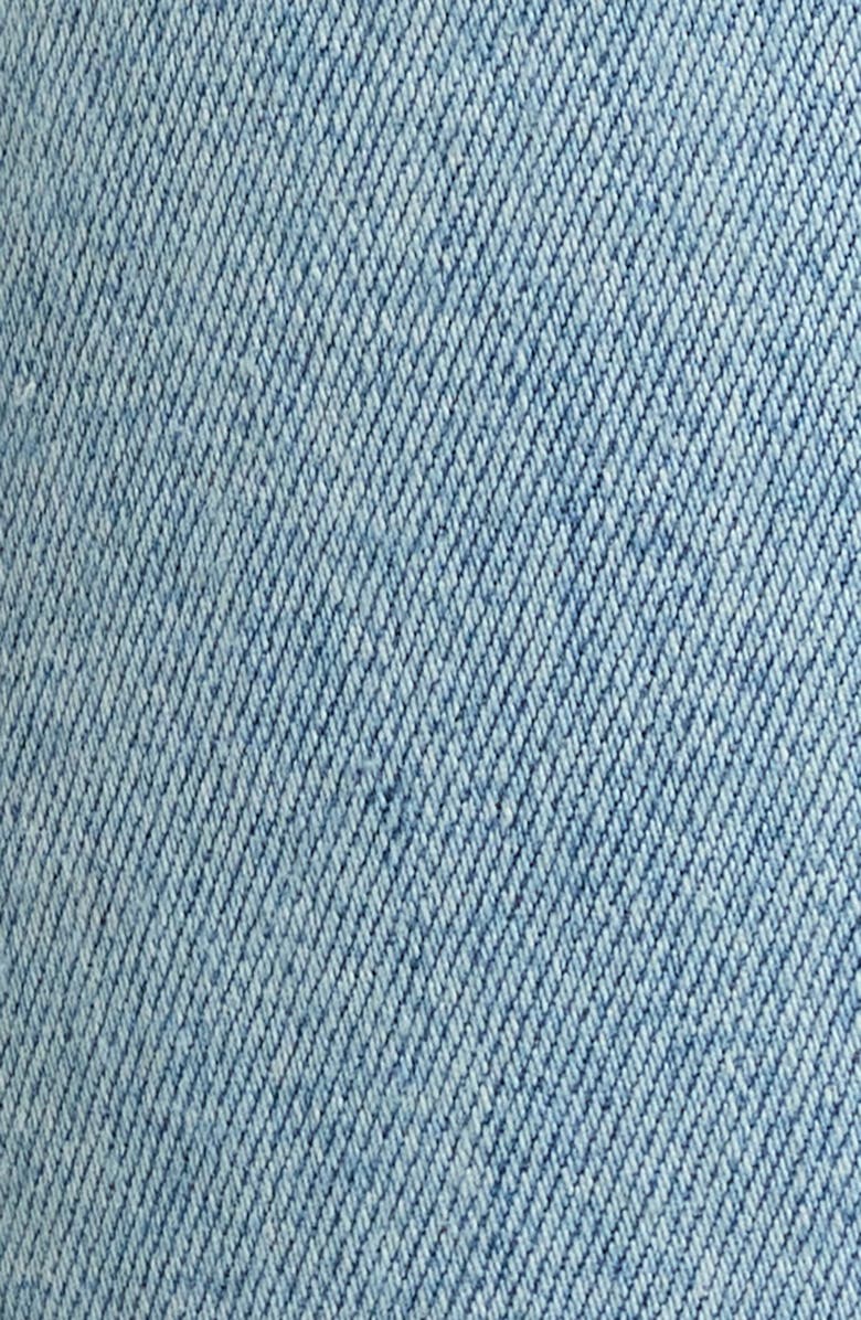 PAIGE Anessa Twisted Seam Raw Hem High Waist Wide Leg Jeans, Alternate, color, Explorer