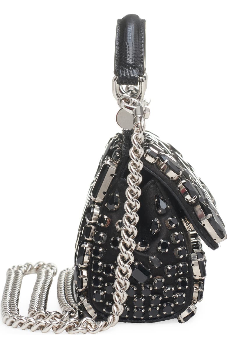 Dolce&Gabbana Small Kim Sicily Crystal Embellished Handbag, Alternate, color,