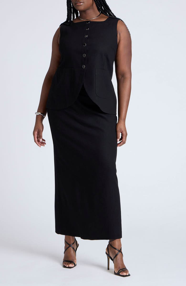 ELOQUII Column Maxi Skirt, Alternate, color, 