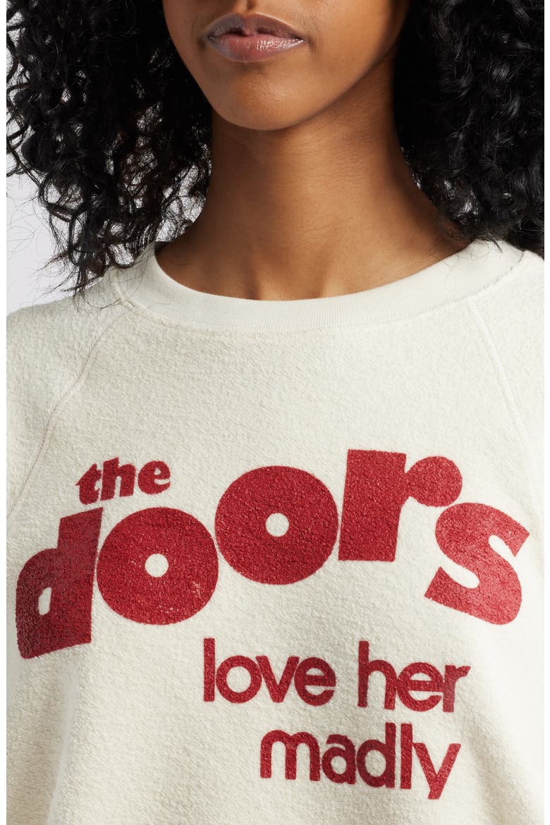 The Doors Love Her Madly Cotton Graphic Sweatshirt, Alternate, color, STONE VINTAGE