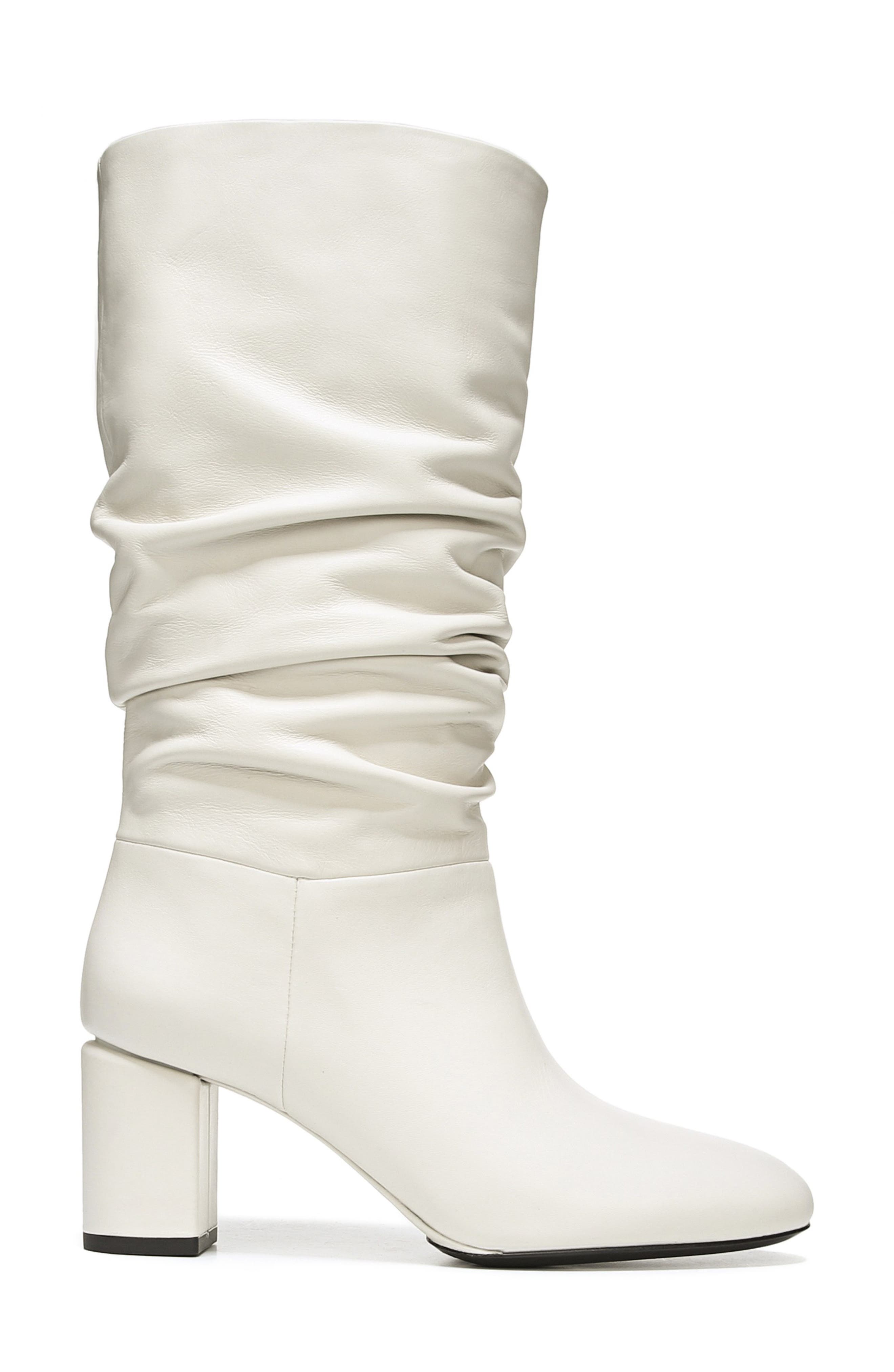 V-Naren Slouchy Boot, Alternate, color, BONE LEATHER