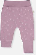 Deux par Deux Organic Cotton Foldover Waist Floral Evolutive Pants