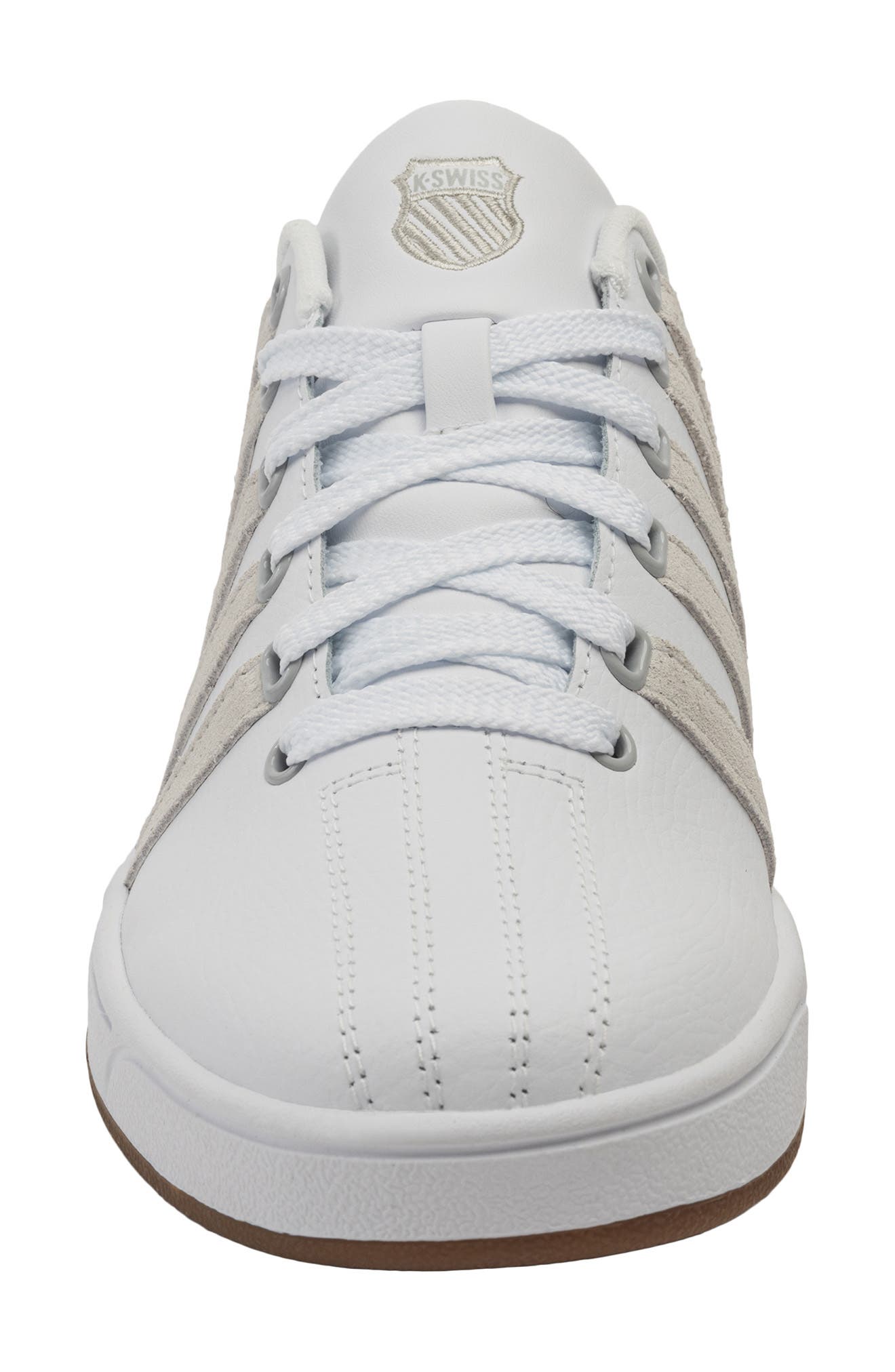 K-Swiss Court Pro II CMF Leather Sneaker, Alternate, color, White/ Gray/ Gum