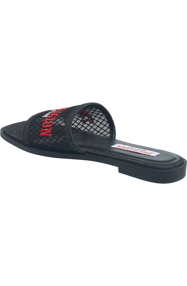 True Religion Brat Mesh Slip on Sandal, Alternate, color, Black