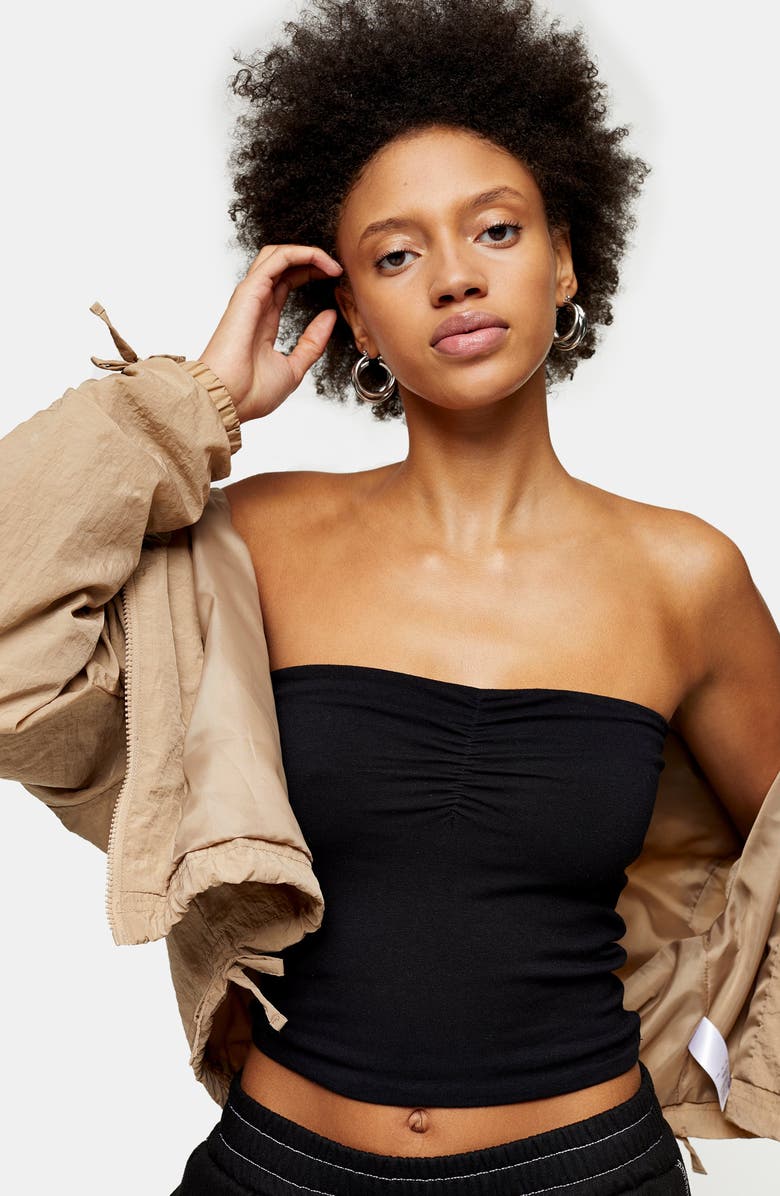 Topshop Bandeau Top, Alternate, color, 