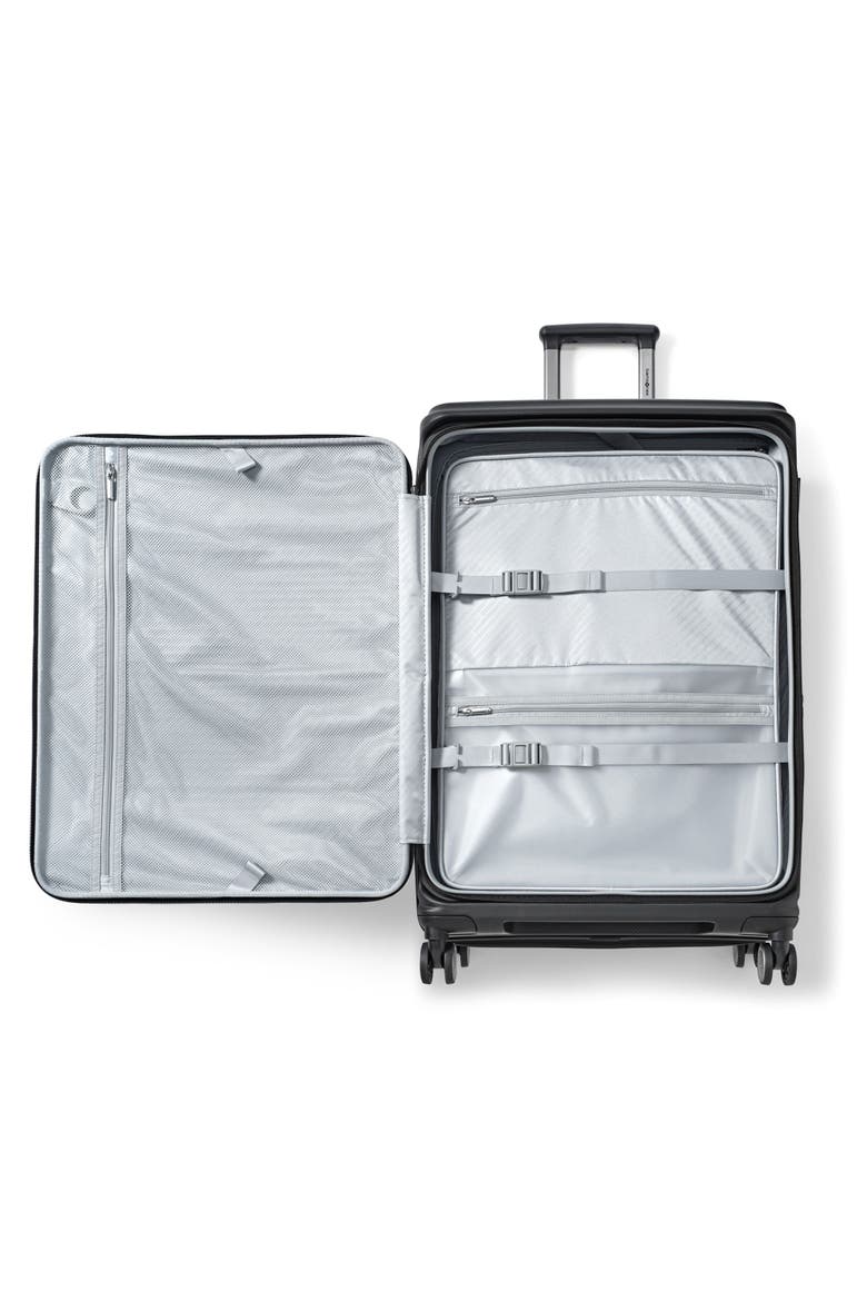 Paralux Expandable 28" Large Checked Spinner Luggage, Alternate, color, Black