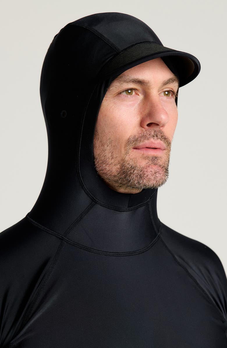 Free Fly Pinnacle Hooded Rashguard, Alternate, color, Black