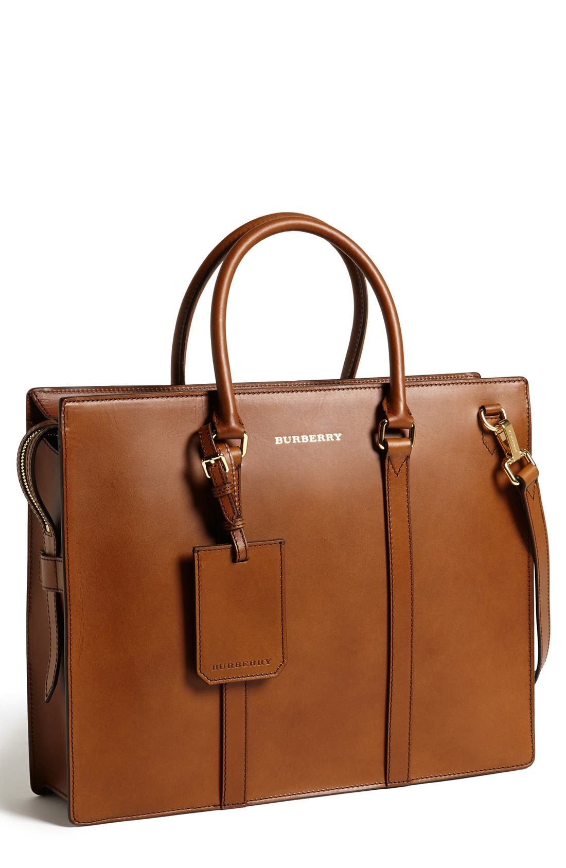 'Ambrose' Briefcase, Main, color, BROWN OCHRE
