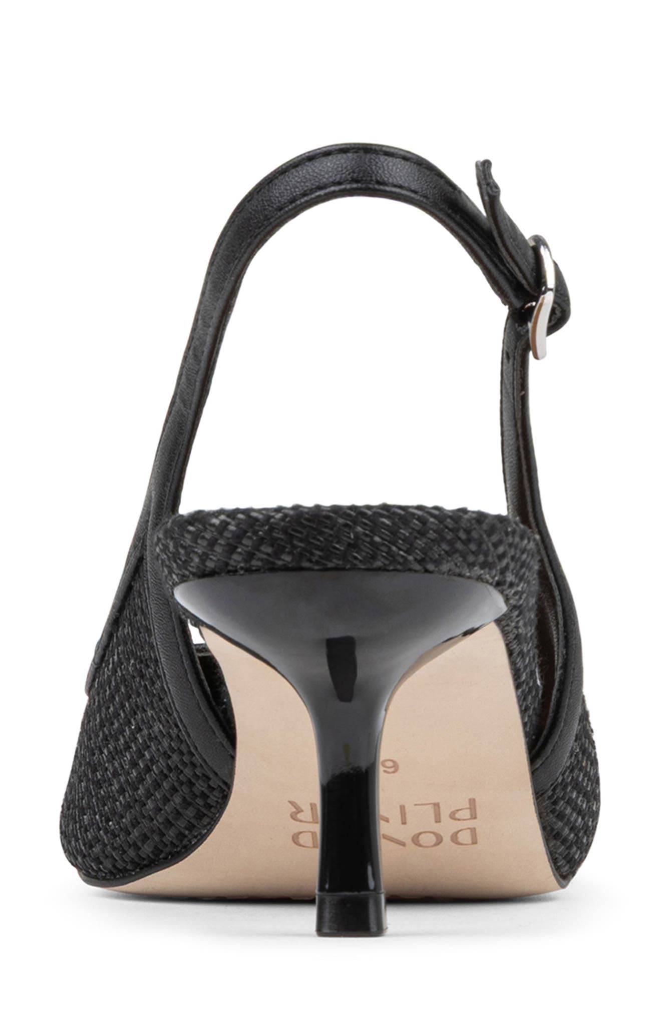 Donald Pliner Carwyn Kitten Heel Slingback Pump, Alternate, color, Black