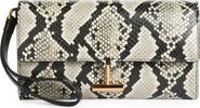 TOM FORD Tara Python Embossed Leather Wristlet