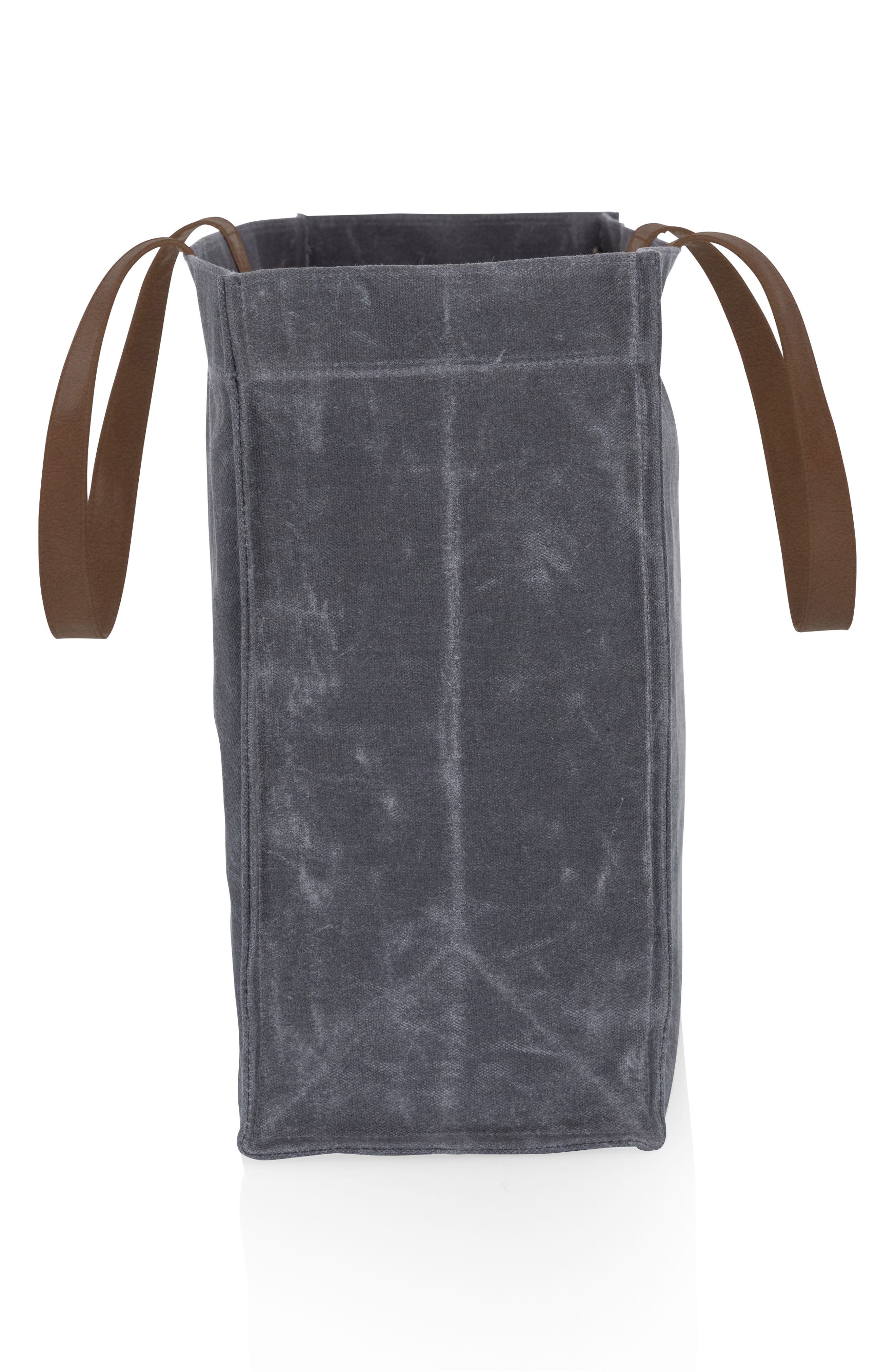 Market Large Waxed Canvas Tote, Alternate, color, GRAY