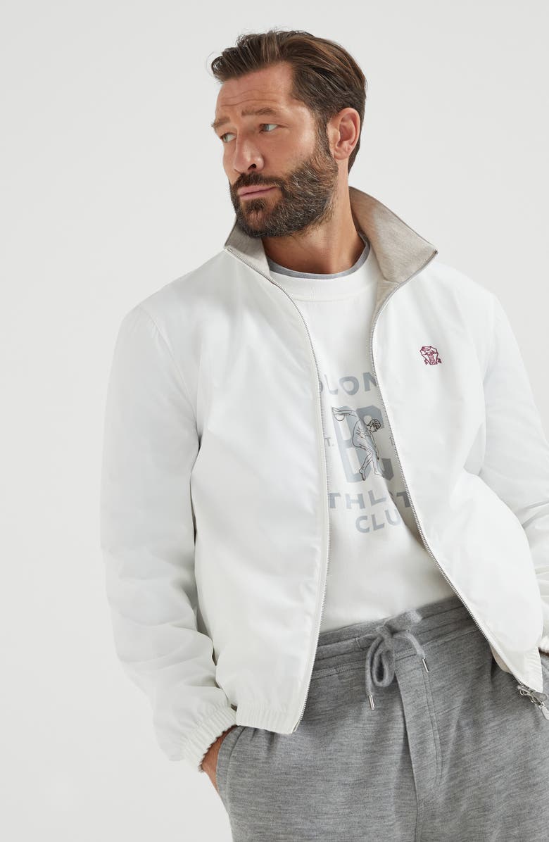 Brunello Cucinelli Reversible jacket, Alternate, color, Navy Blue