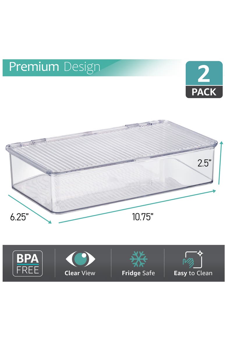 Pantry Storage Bin, Alternate, color, CLEAR