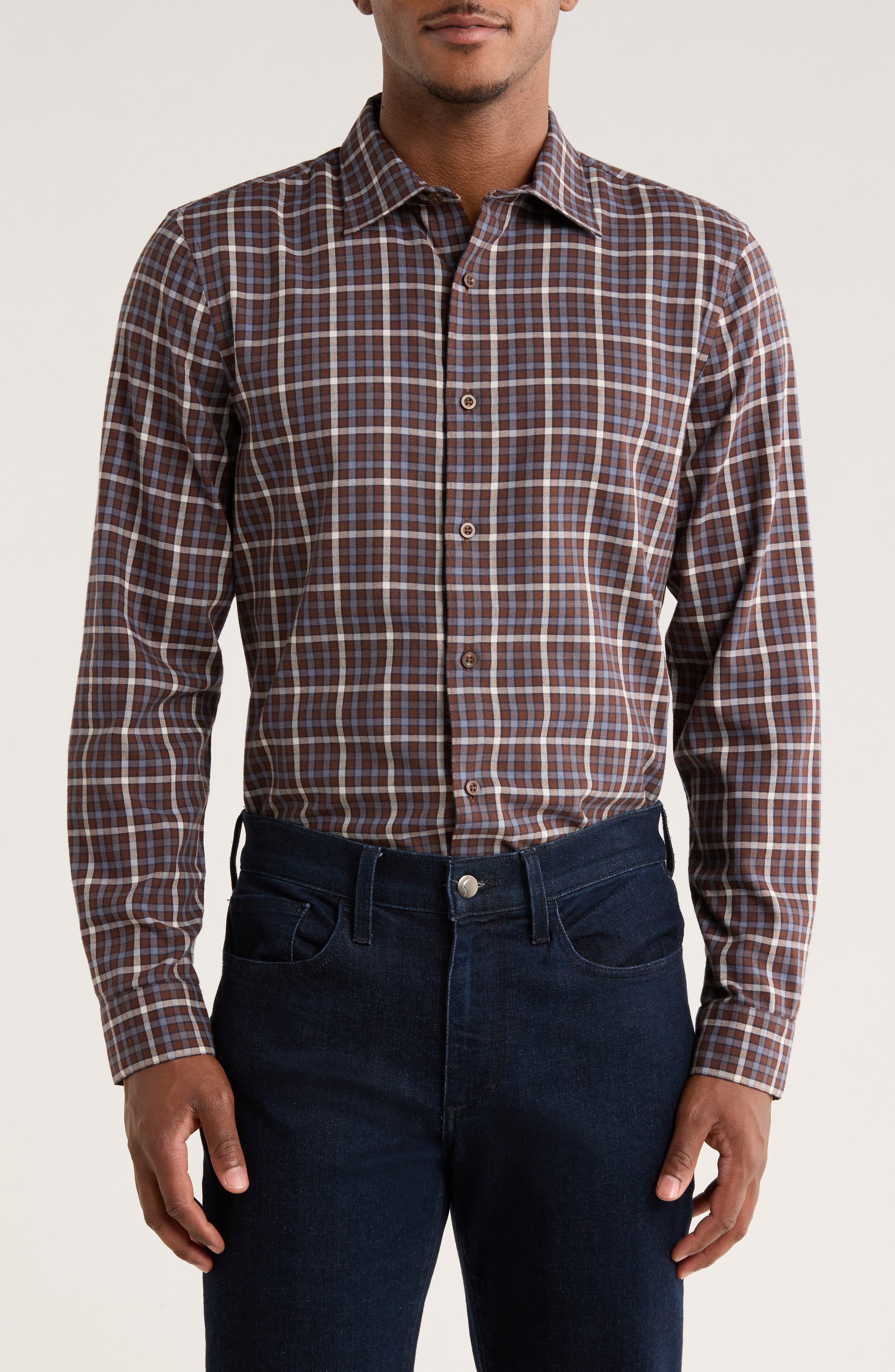 Nordstrom Flannel Button-Up Shirt