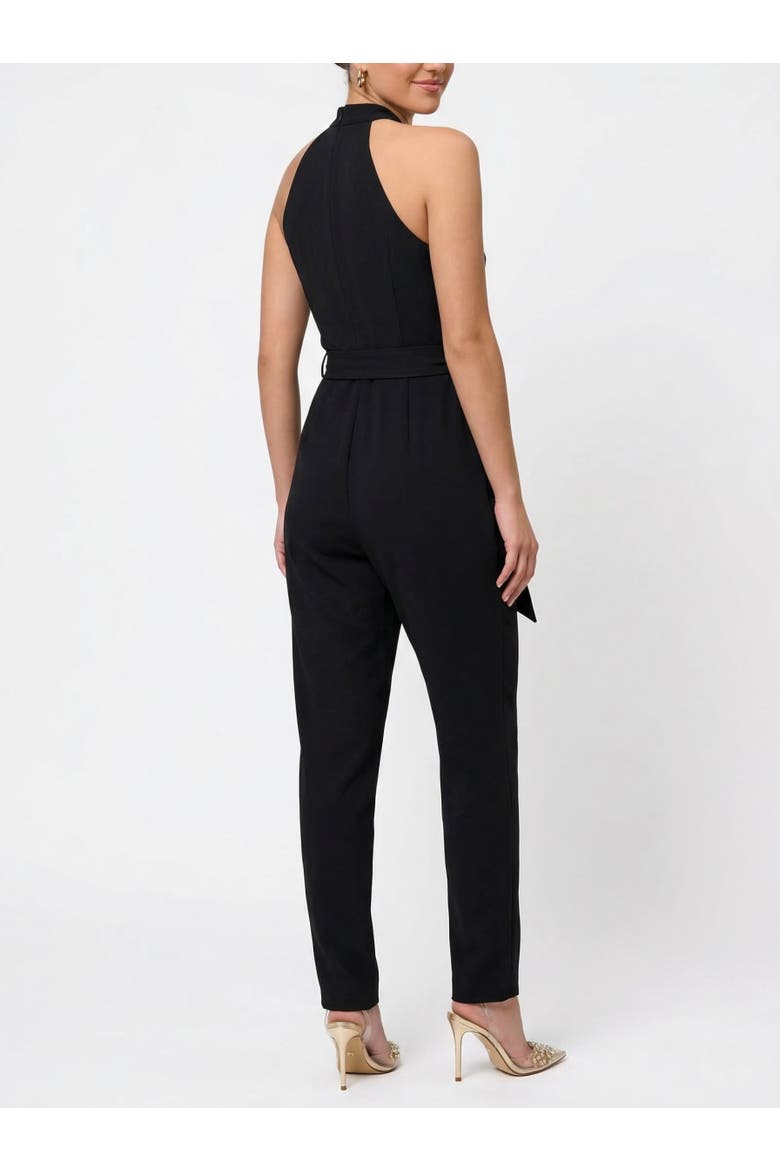 Ester Sleeveless Belted Jumpsuit, Alternate, color, Black