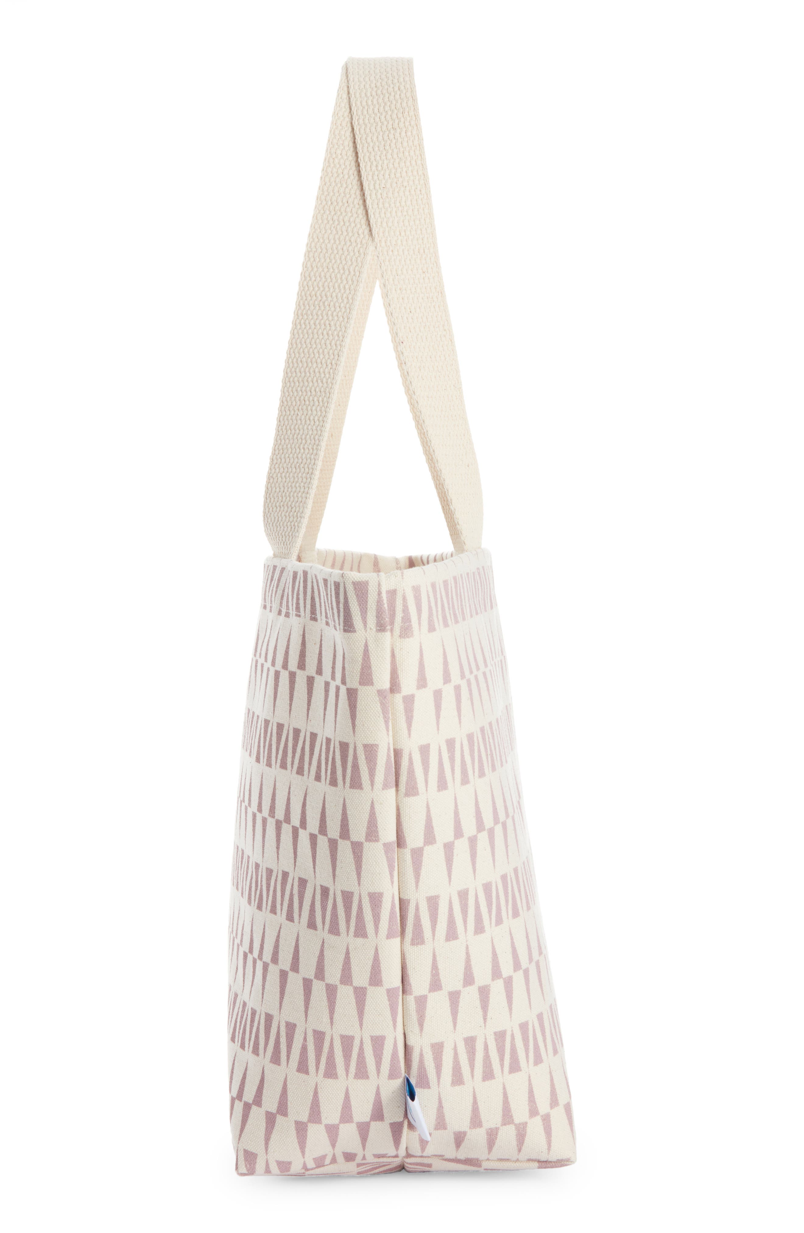 Dance Happy Print Cotton Canvas Tote, Alternate, color, 