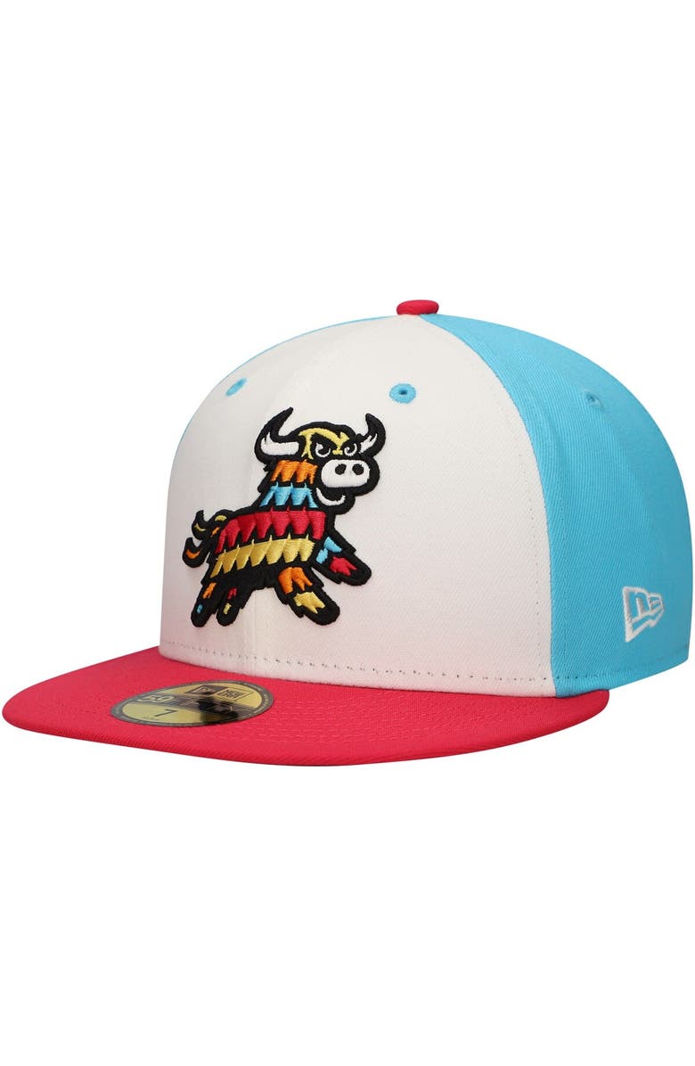 New Era Men's New Era White Erie Piñatas Copa de la Diversión 59FIFTY Fitted Hat, Alternate, color, White