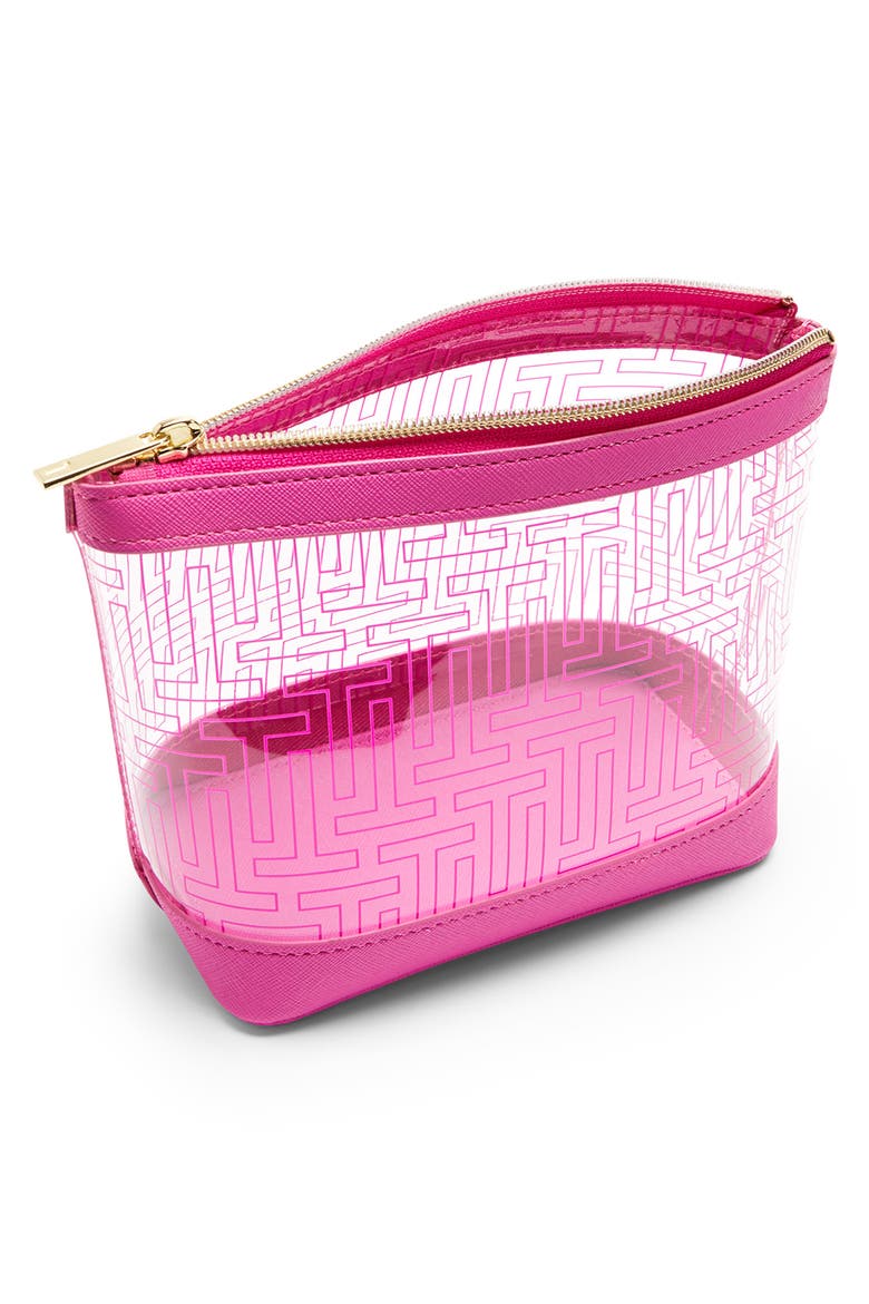 Anke Cosmetic Bag, Alternate, color, BRIGHT PINK