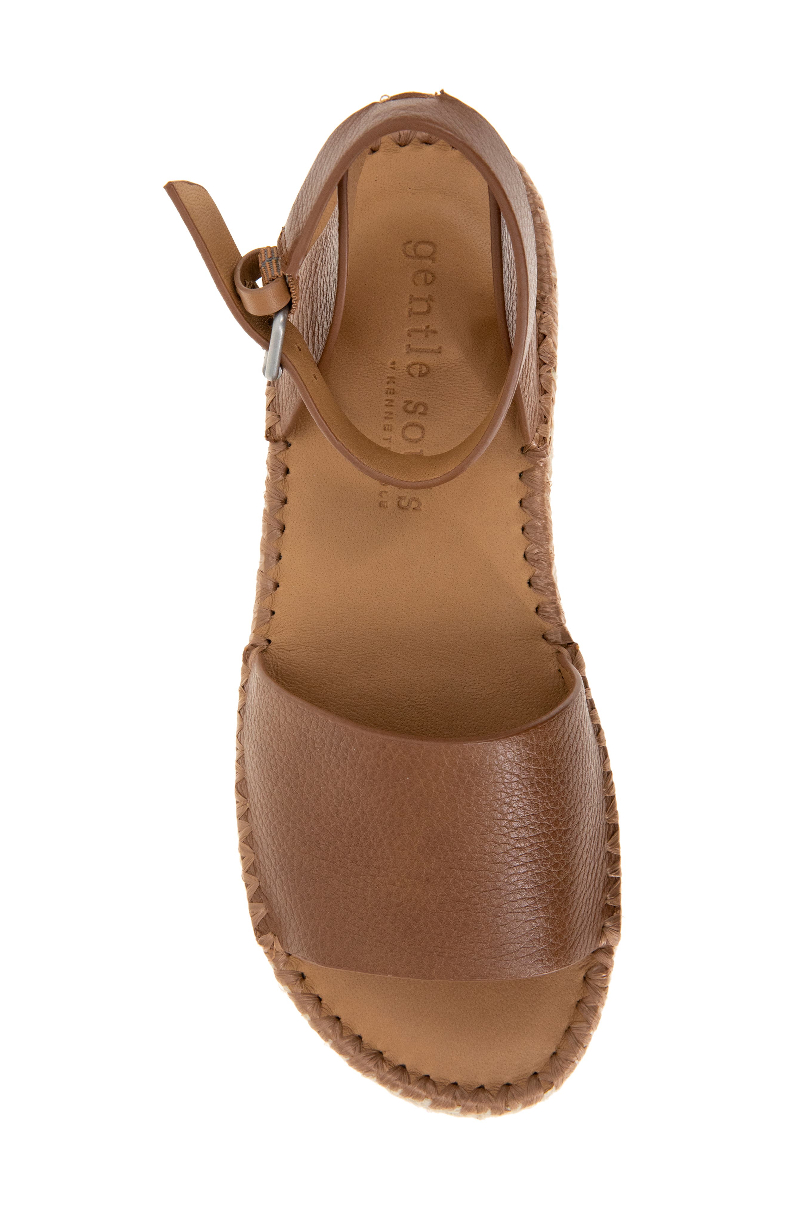 Gentle Souls Lucille Platform Sandal, Alternate, color, Luggage Leather