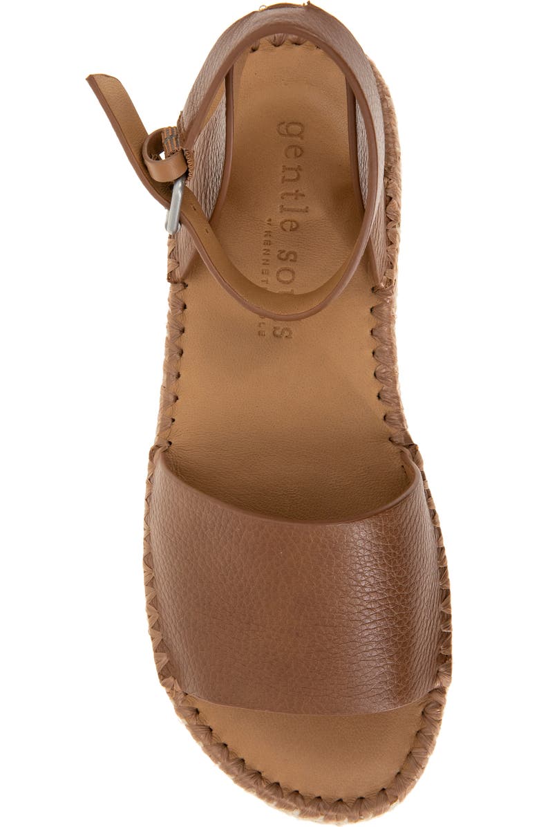 Gentle Souls Lucille Platform Sandal, Alternate, color, Luggage Leather