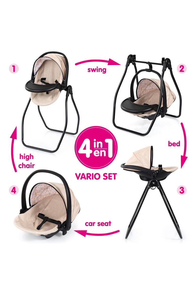 Doll 4-In-1 Vario Care Center Fits 18" Dolls, Ages 3+, Alternate, color, Multicolored