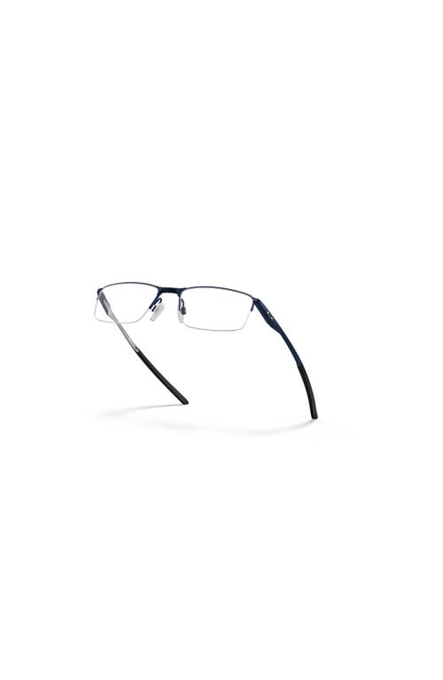 Oakley 53mm Rectangle Optical Glasses In Blue