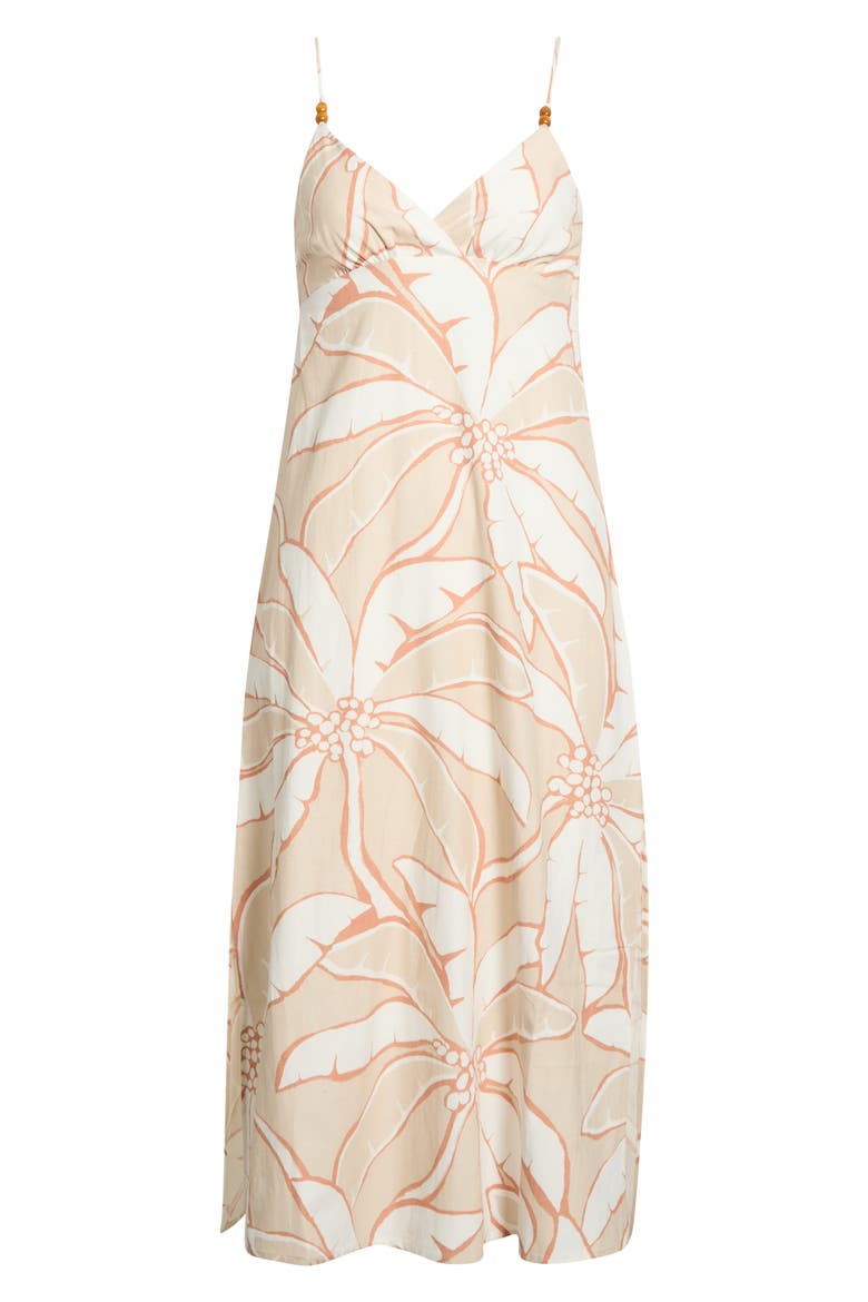 Tropic Breeze Midi Sundress, Alternate, color, STONE
