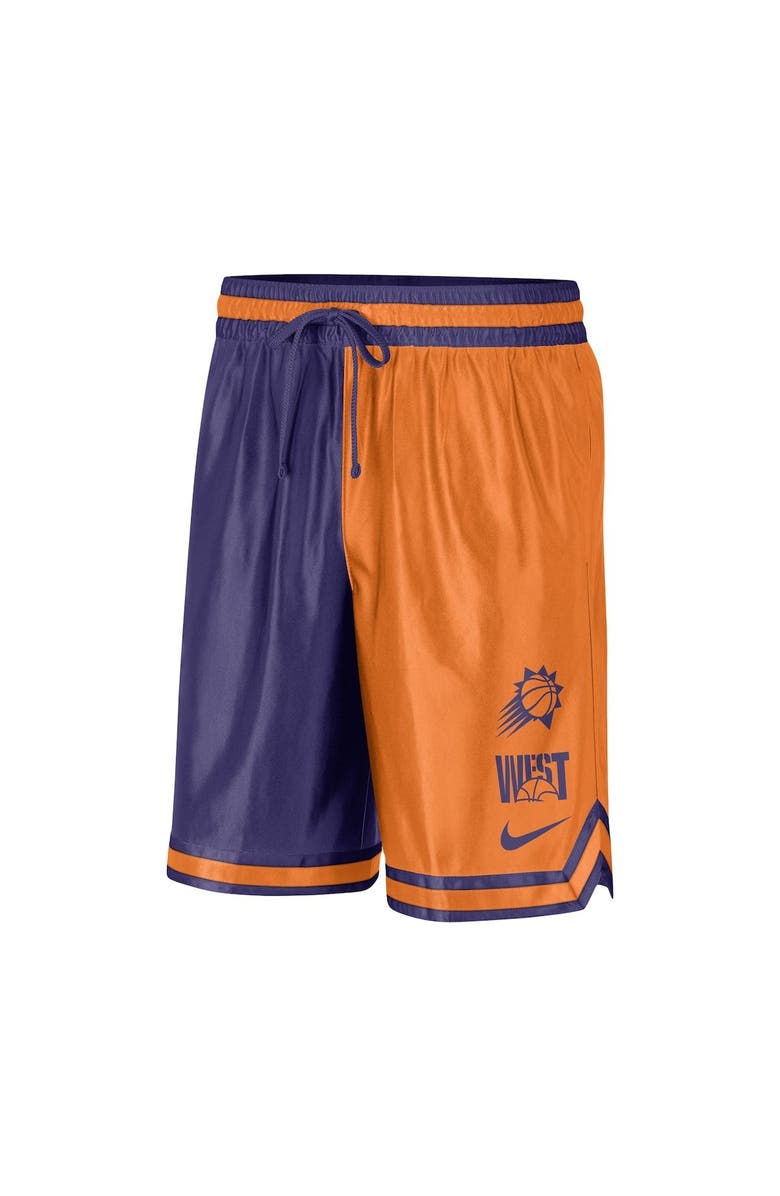Nike Men's Nike Orange/Purple Phoenix Suns Courtside Versus Force Split DNA Performance Shorts, Alternate, color, Orange