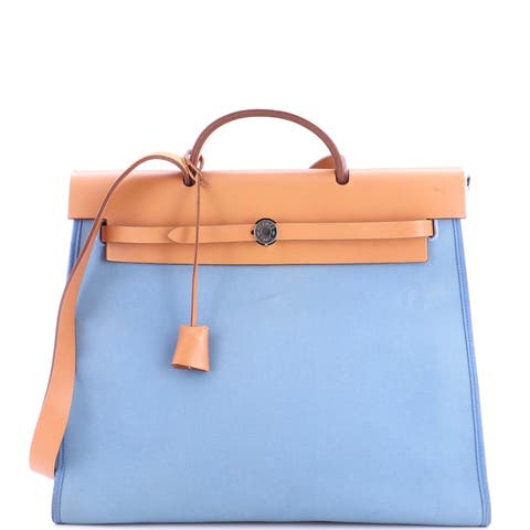 Herbag Zip Leather and Toile 39