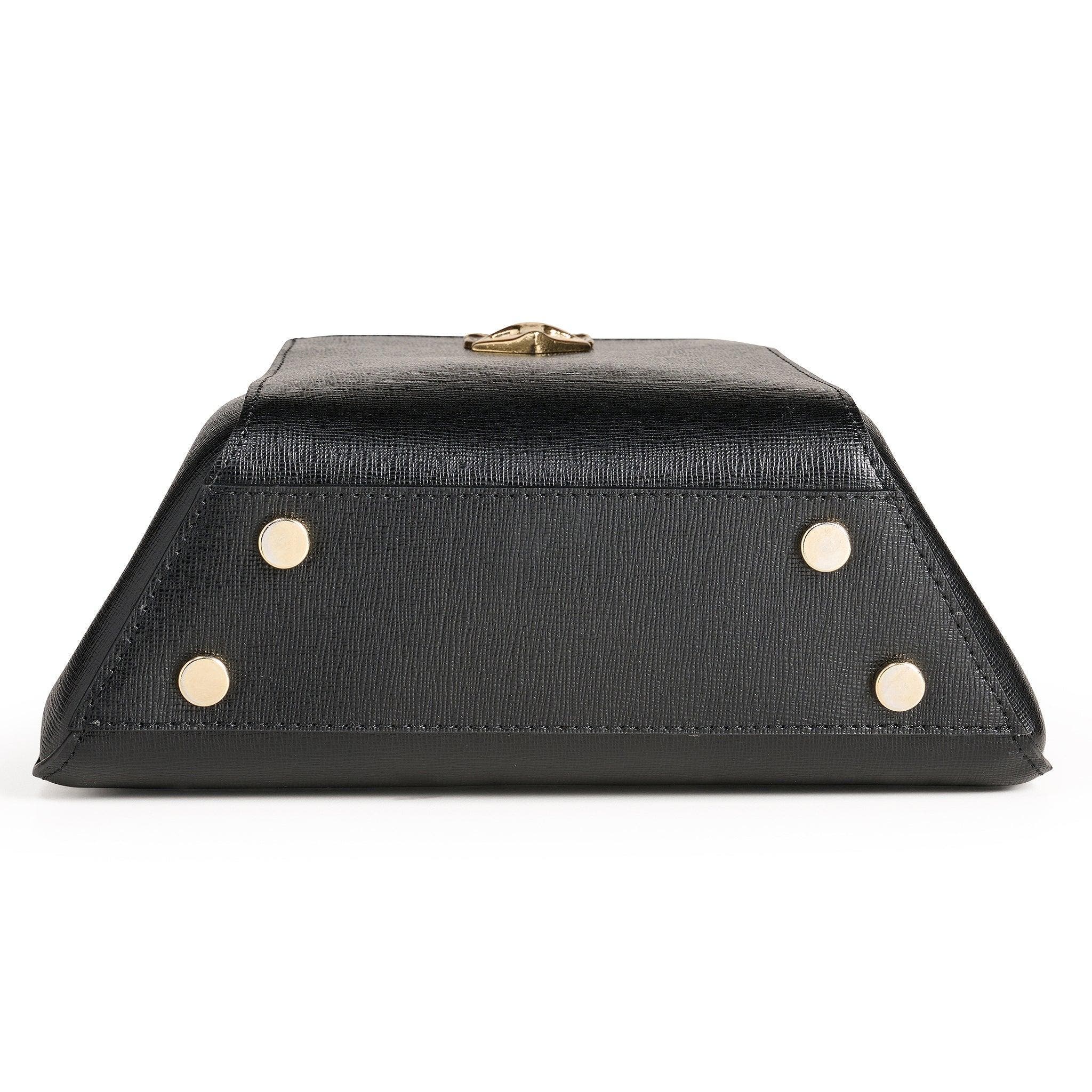 DESERI Rosa Mini Handbag, Alternate, color, Black