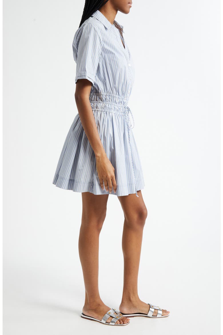 Susan Stripe Cotton Blend Shirtdress, Alternate, color, BLUE MULTI