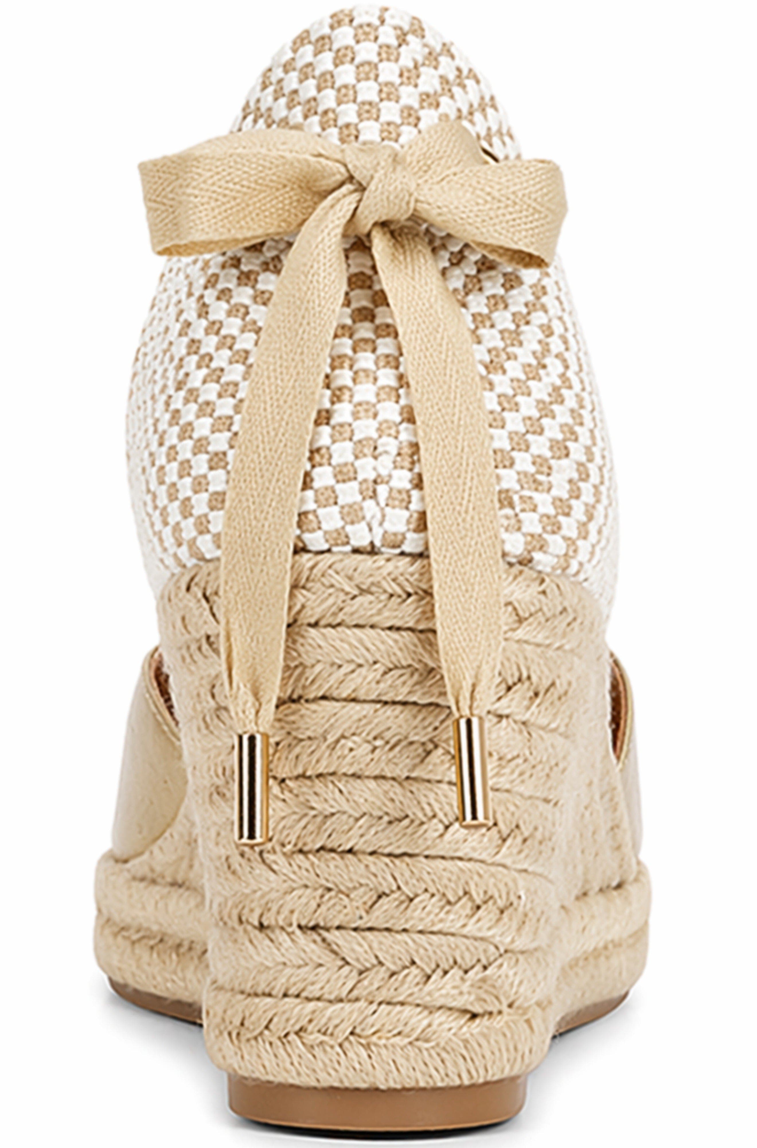 Menina Step Jimena Mid Laces Espadrille Sandal, Alternate, color, Gold
