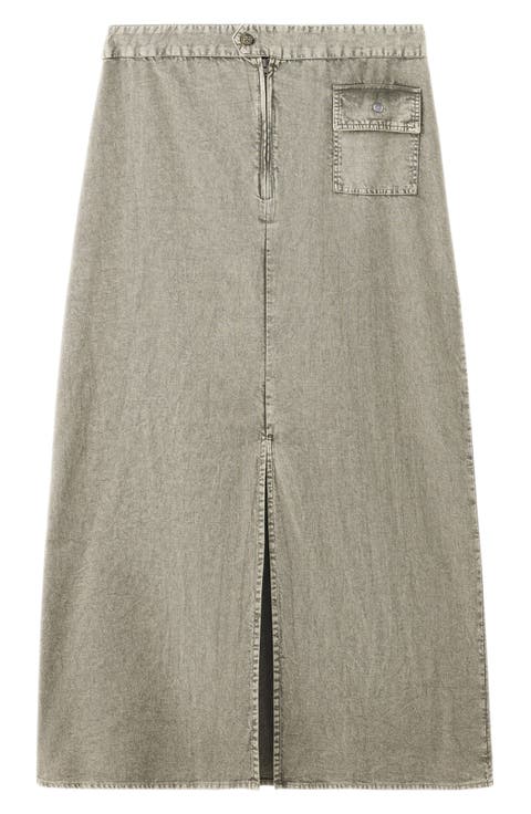Maxi Denim Skirt