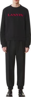 Lanvin Embroidered Cotton Sweatshirt