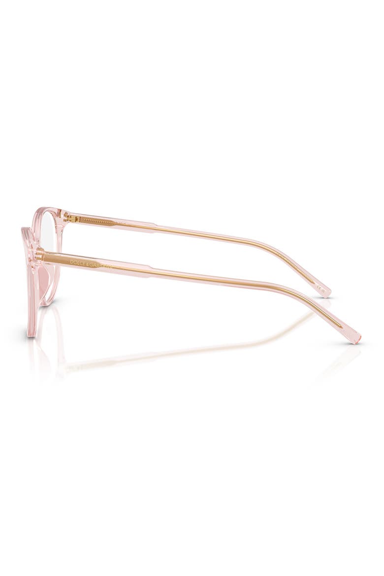 52mm Butterfly Optical Glasses, Alternate, color, TRANSPARENT ROSE / DEMO LENS