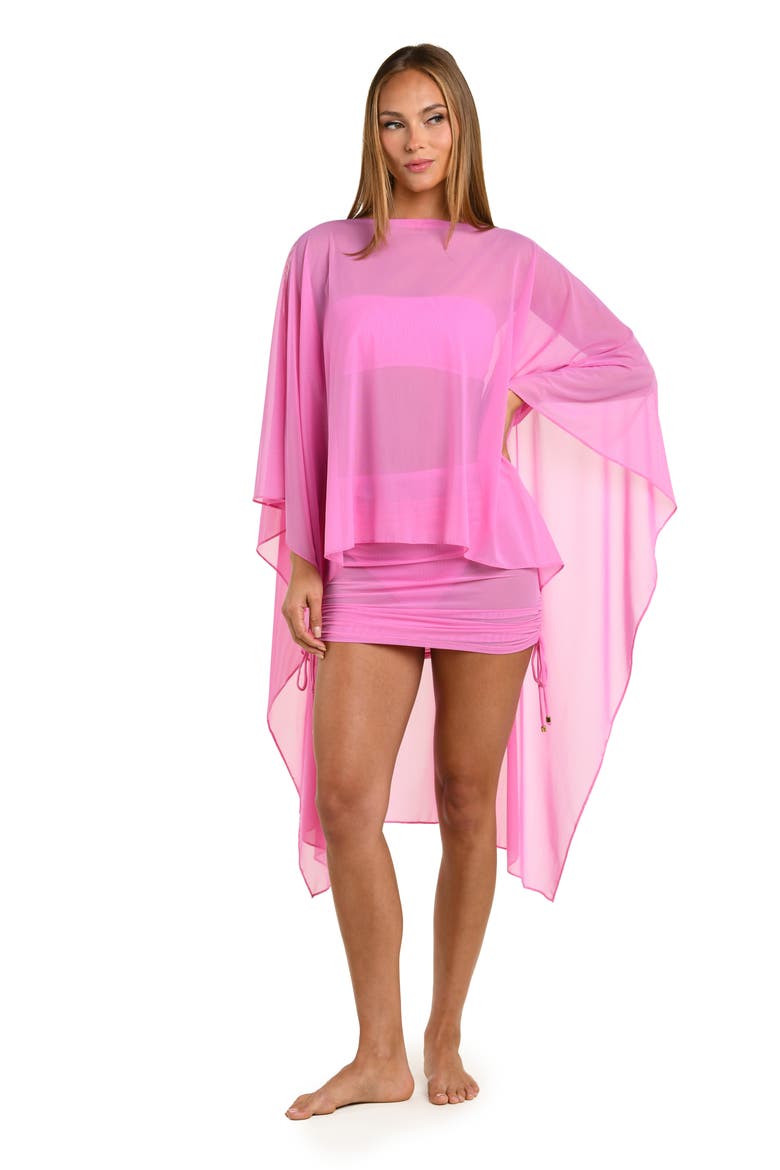 Maximal Mesh Cover-Up Top, Alternate, color, BLUSH