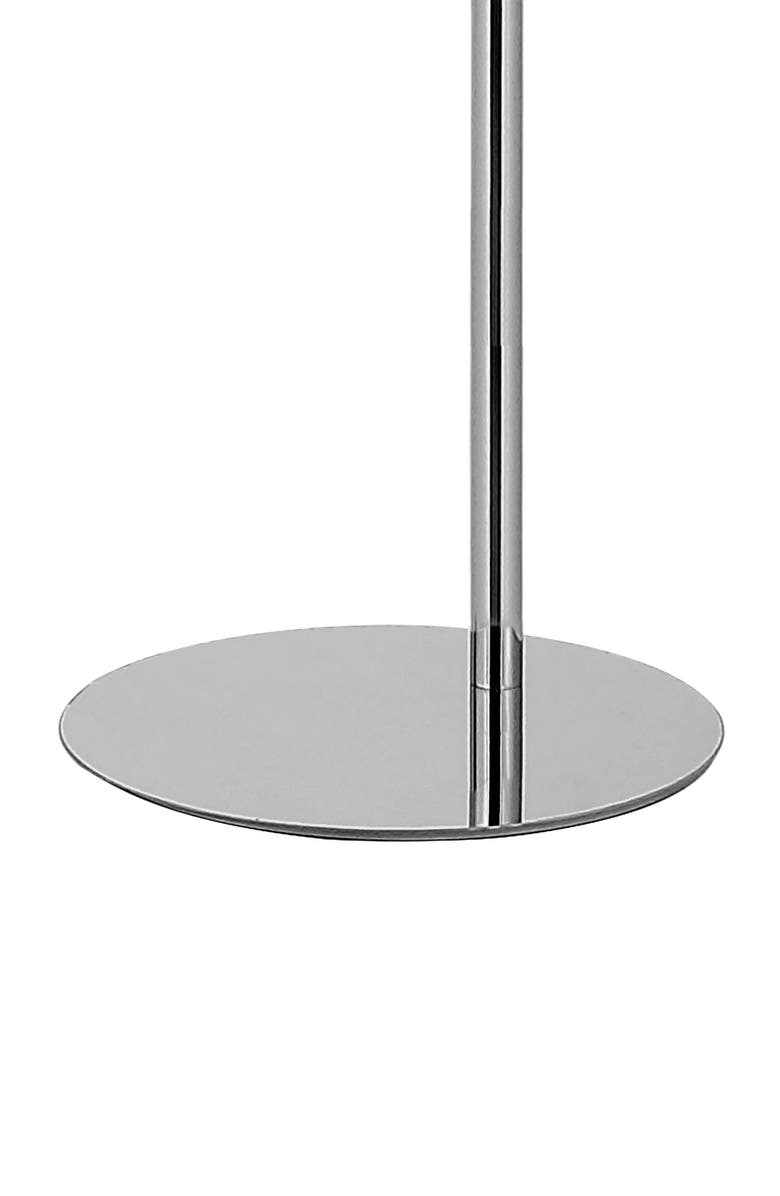 JONATHAN Y Curva 64" Metal Minimalist Modern LED Integrated Floor Lamp, Chrome, Alternate, color, Chrome