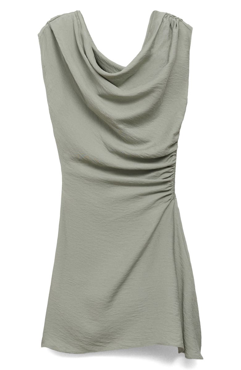 Asymmetric Drape One-Shoulder Minidress